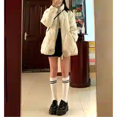 丝絮丝绸 冬季韩系高级感宽松舒适百搭外套棉服 男女同款