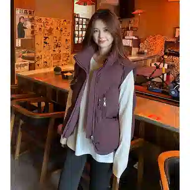 丝絮丝绸 清新时尚舒适百搭马甲 女款
