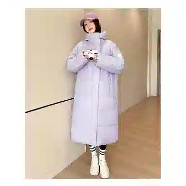 丝絮丝绸 冬季百搭显瘦棉长款保暖大码外套棉服 女款