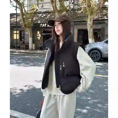 丝絮丝绸 清新时尚舒适百搭马甲 女款