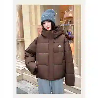 丝絮丝绸 冬季韩版宽松加厚面包服小个子棉衣棉服 女款