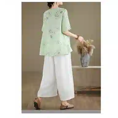 丝絮丝绸 潮流时尚舒适短袖衬衫 女款