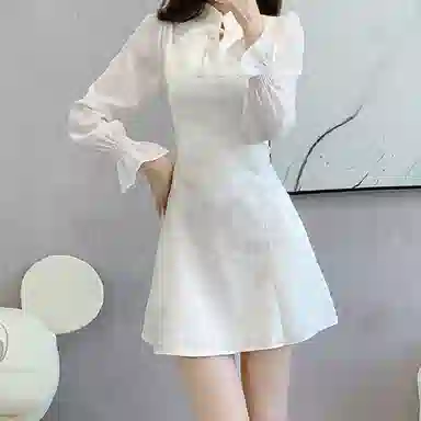 丝絮丝绸 新中式旗袍高级感长袖连衣裙 女款