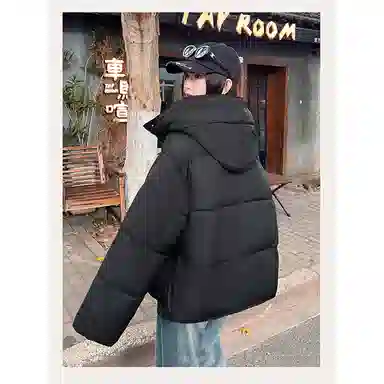 丝絮丝绸 冬季韩版宽松加厚面包服小个子棉衣棉服 女款