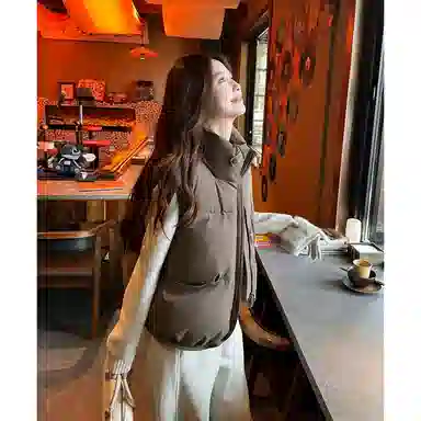 丝絮丝绸 清新时尚舒适百搭马甲 女款