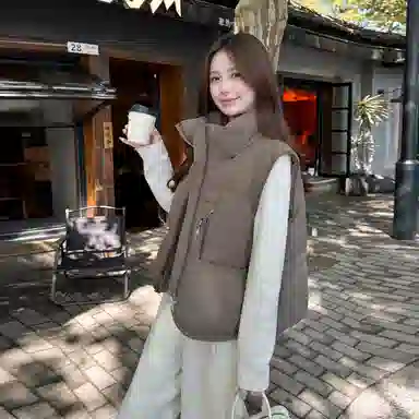 丝絮丝绸 清新时尚舒适百搭马甲 女款