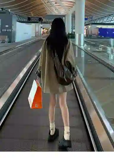 丝絮丝绸 秋高级感休闲宽松显瘦大衣风衣 女款