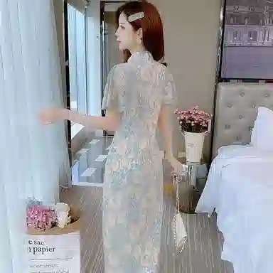 丝絮丝绸 通勤简约舒适百搭休闲短袖连衣裙 女款