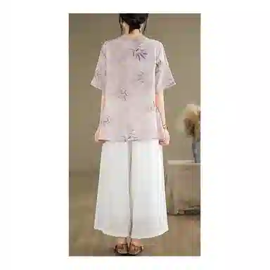 丝絮丝绸 潮流时尚舒适短袖衬衫 女款