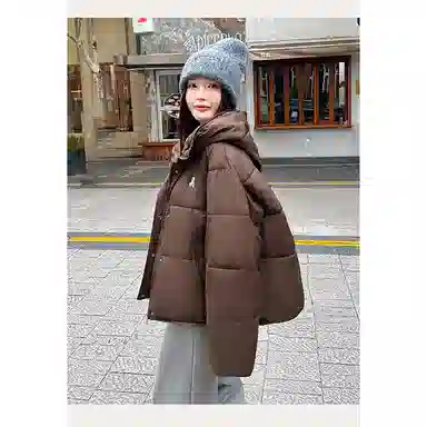 丝絮丝绸 冬季韩版宽松加厚面包服小个子棉衣棉服 女款