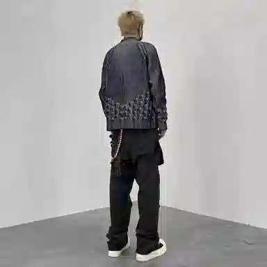 悍戈 美式复古潮流百搭休闲之选牛仔裤 男女同款