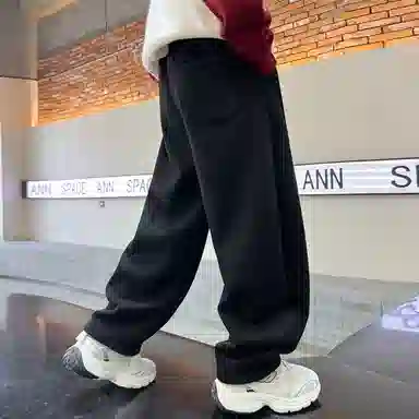 儿童款 雅鹿针织运动裤 洋气时尚纯色百搭