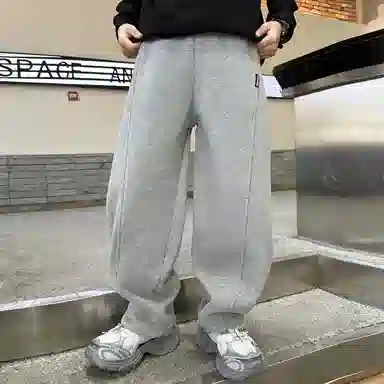 儿童款 雅鹿针织运动裤 洋气时尚纯色百搭