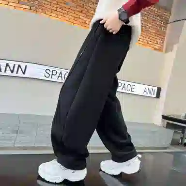 儿童款 雅鹿针织运动裤 洋气时尚纯色百搭