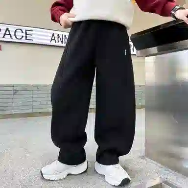 儿童款 雅鹿针织运动裤 洋气时尚纯色百搭