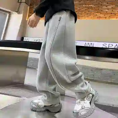 儿童款 雅鹿针织运动裤 洋气时尚纯色百搭