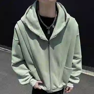 悍戈 美式高街潮牌连帽拉链开衫 宽松舒适且设计多样卫衣 男女同款