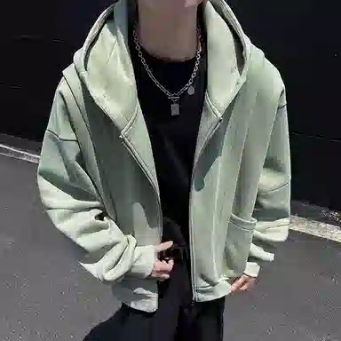 悍戈 美式高街潮牌连帽拉链开衫 宽松舒适且设计多样卫衣 男女同款