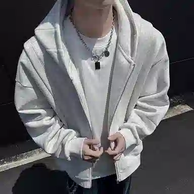 悍戈 美式高街潮牌连帽拉链开衫 宽松舒适且设计多样卫衣 男女同款