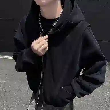 悍戈 美式高街潮牌连帽拉链开衫 宽松舒适且设计多样卫衣 男女同款