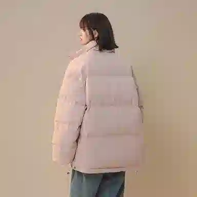 棉致 简约纯色基础宽松棉服 男女同款