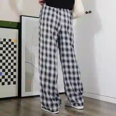 棉致 简约宽松松紧裤脚抽绳设计休闲裤 女款