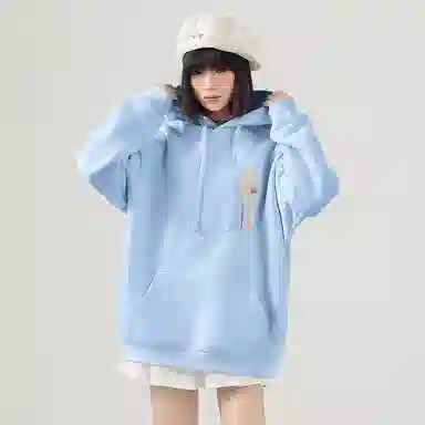 棉致 本命年红色诸事顺遂蛇年宽松加绒舒适连帽重磅纯色百搭潮牌休闲落肩长袖卫衣 男女同款