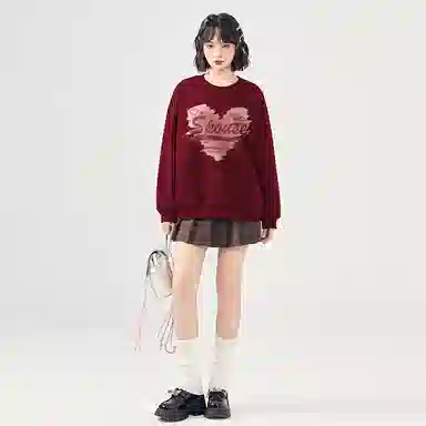 棉致 通勤简约气质卫衣 女