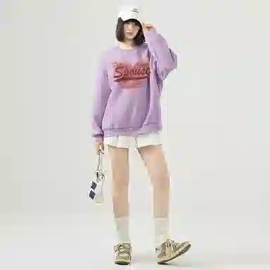 棉致 通勤简约气质卫衣 女