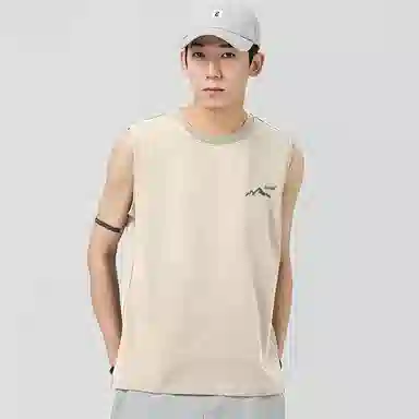 棉致 阳光山脉纯色纯棉简约柔软细腻透气亲肤舒适百搭篮球运动休闲背心 男女同款