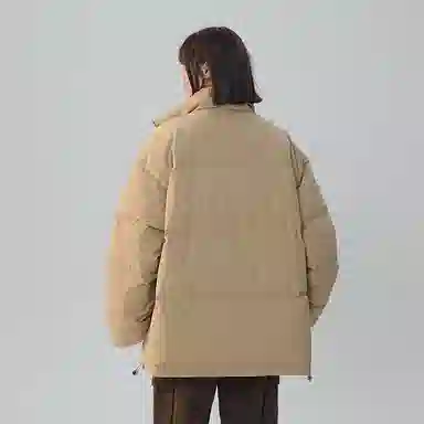 棉致 简约纯色基础宽松棉服 男女同款