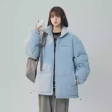 棉致 简约纯色基础宽松棉服 男女同款