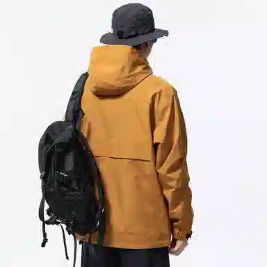 棉致 多口袋机能插肩复古连帽拉链开衫抽绳时尚百搭防风舒适工装外套通勤休闲宽松夹克 男女同款