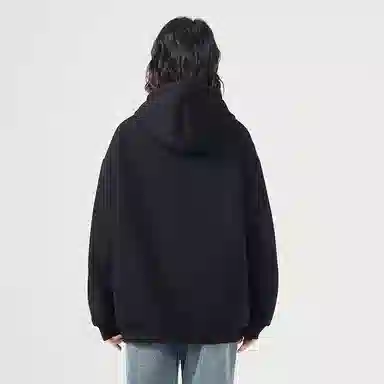 棉致 创意蝴蝶结简约设计感多巴胺学院风百搭休闲通勤落肩宽松柔软舒适套头连帽长袖卫衣 女款