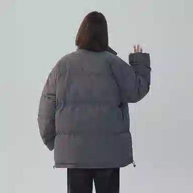 棉致 简约纯色基础宽松棉服 男女同款