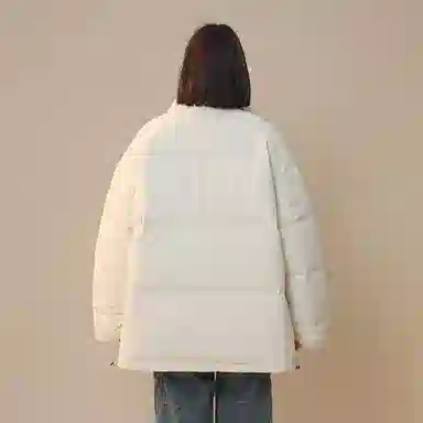 棉致 简约纯色基础宽松棉服 男女同款