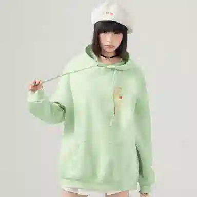 棉致 本命年红色诸事顺遂蛇年宽松加绒舒适连帽重磅纯色百搭潮牌休闲落肩长袖卫衣 男女同款