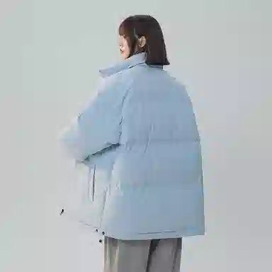 棉致 简约纯色基础宽松棉服 男女同款