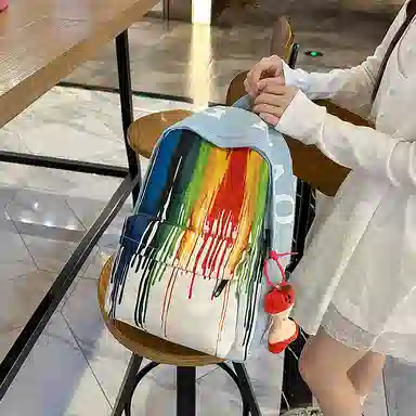 卡卡树 时尚潮流高颜值多巴胺小众设计 尼龙 双肩包 男女同款情侣款 多色