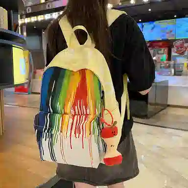 卡卡树 时尚潮流高颜值多巴胺小众设计 尼龙 双肩包 男女同款情侣款 多色