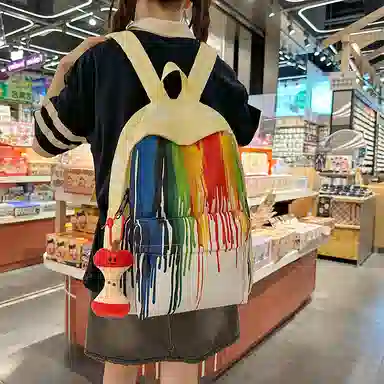 卡卡树 时尚潮流高颜值多巴胺小众设计 尼龙 双肩包 男女同款情侣款 多色