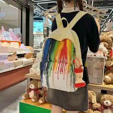 卡卡树 时尚潮流高颜值多巴胺小众设计 尼龙 双肩包 男女同款情侣款 多色