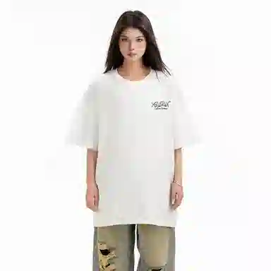 Yiershuang Streetwear Shadow Print T-Shirt