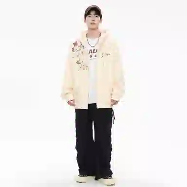 Yiershuang Vintage Floral Logo Hoodie