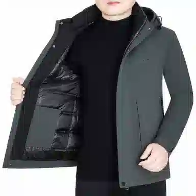 FIRS Detachable Hood Down Jacket