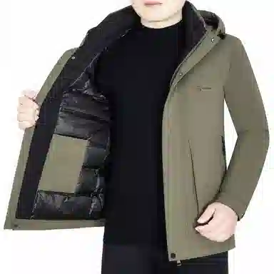 FIRS Detachable Hood Down Jacket