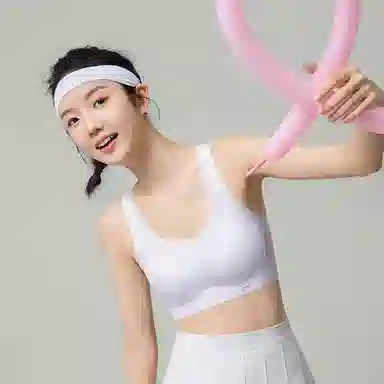 莫代尔 简约纯色少女青春期运动背心舒适透气无痕防下垂内衣日常百搭美背薄款文胸 女款