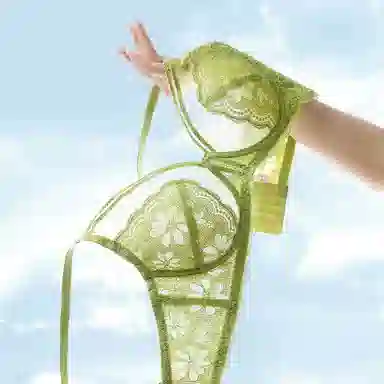 莫代尔 美背蕾丝透气无痕软支撑内衣收副乳大胸显小聚拢薄款软支撑防下垂性胸罩文胸 女款