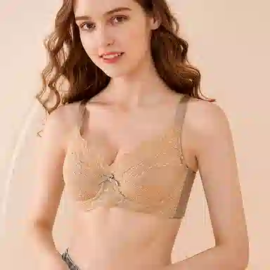 莫代尔 软钢圈调整型蕾丝文胸 女款