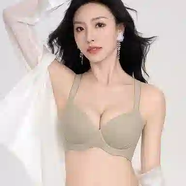 莫代尔 调整型大胸显小聚拢收副乳防下垂提拉无痕透气文胸 女款
